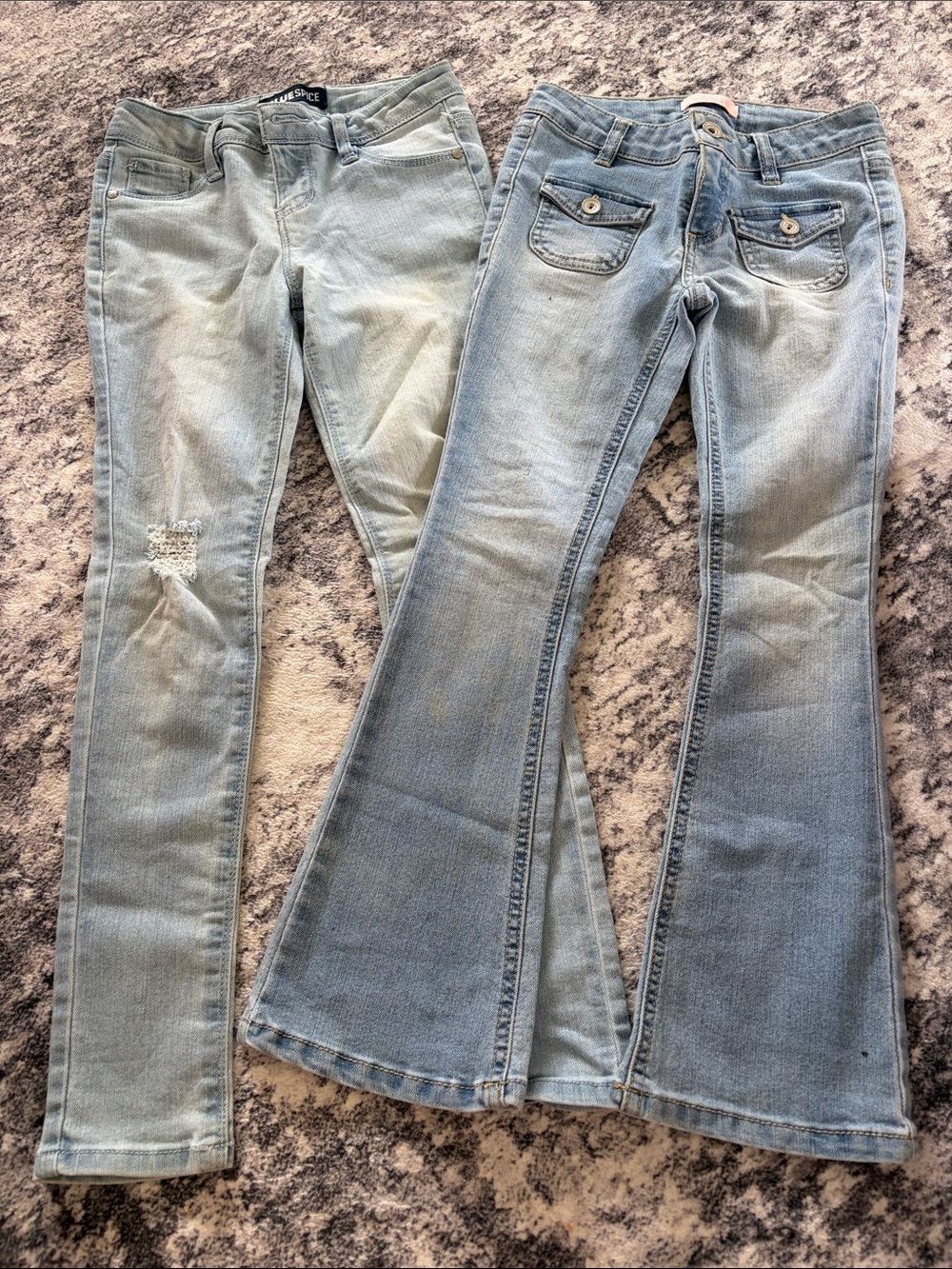 Women’s Light Wash Blue Jeans - Classic Flare & Skinny Styles